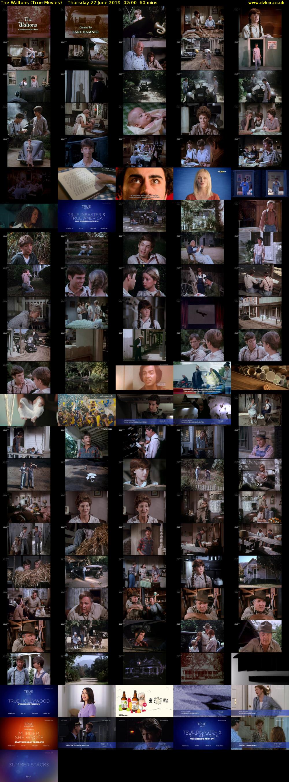 The Waltons (True Movies) Thursday 27 June 2019 02:00 - 03:00