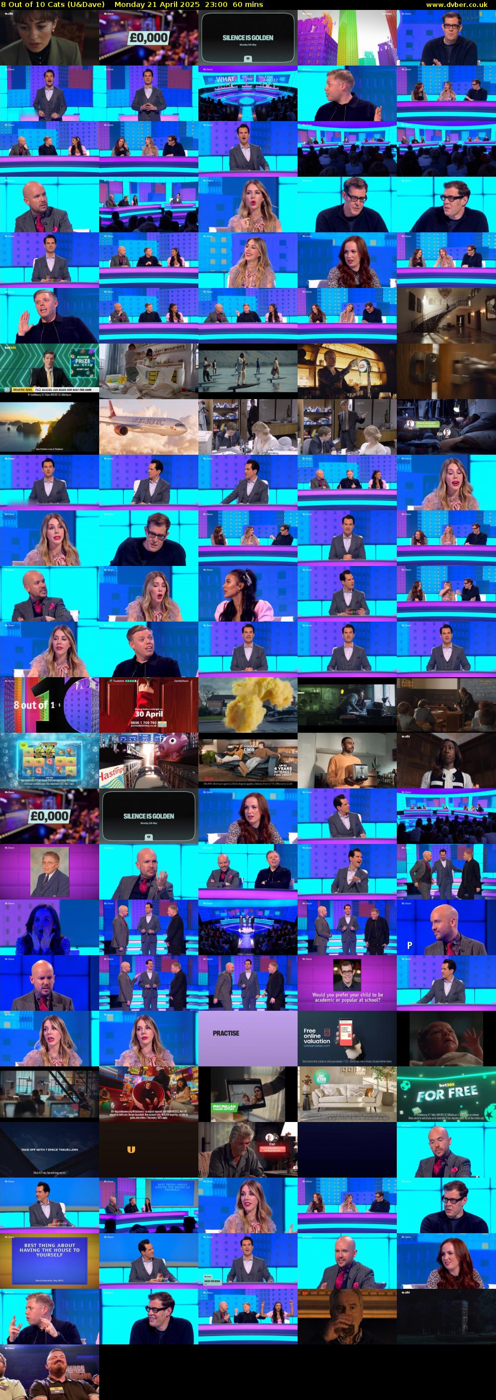 8 Out of 10 Cats (U&Dave) Monday 21 April 2025 23:00 - 00:00
