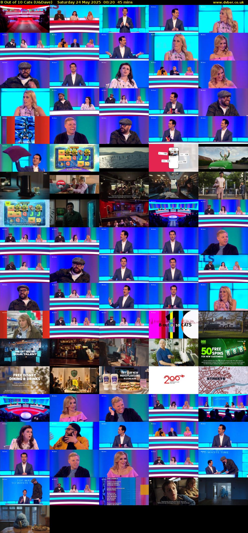 8 Out of 10 Cats (U&Dave) Saturday 24 May 2025 00:20 - 01:05