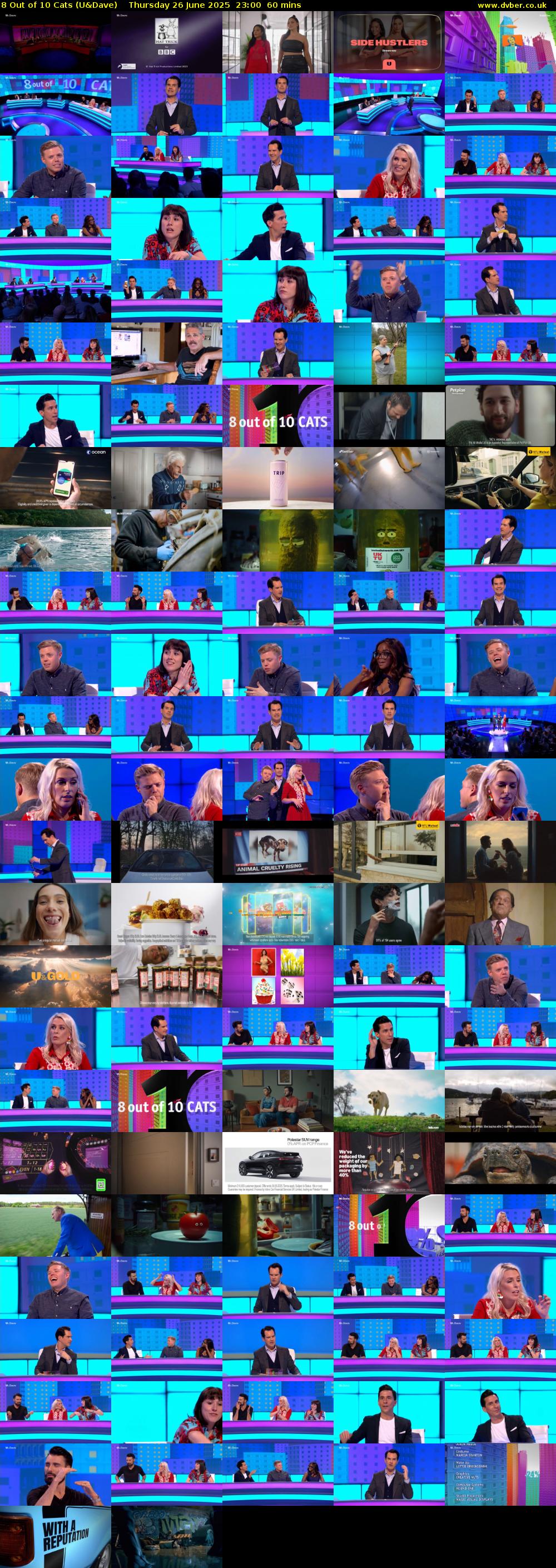 8 Out of 10 Cats (U&Dave) Thursday 26 June 2025 23:00 - 00:00