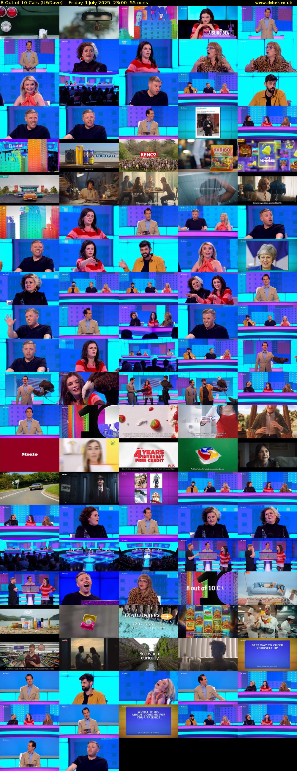 8 Out of 10 Cats (U&Dave) Friday 4 July 2025 23:00 - 23:55