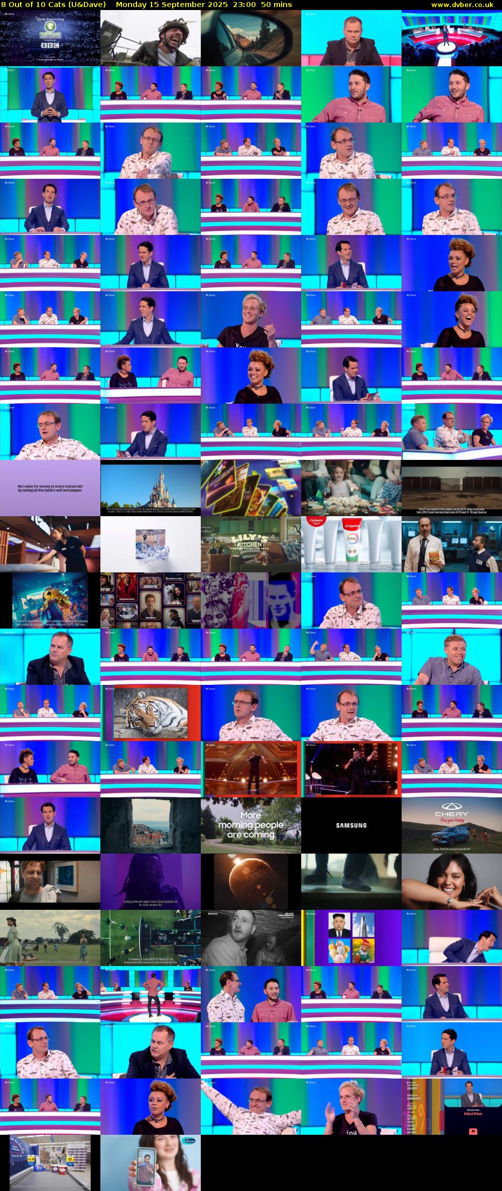 8 Out of 10 Cats (U&Dave) Monday 15 September 2025 23:00 - 23:50
