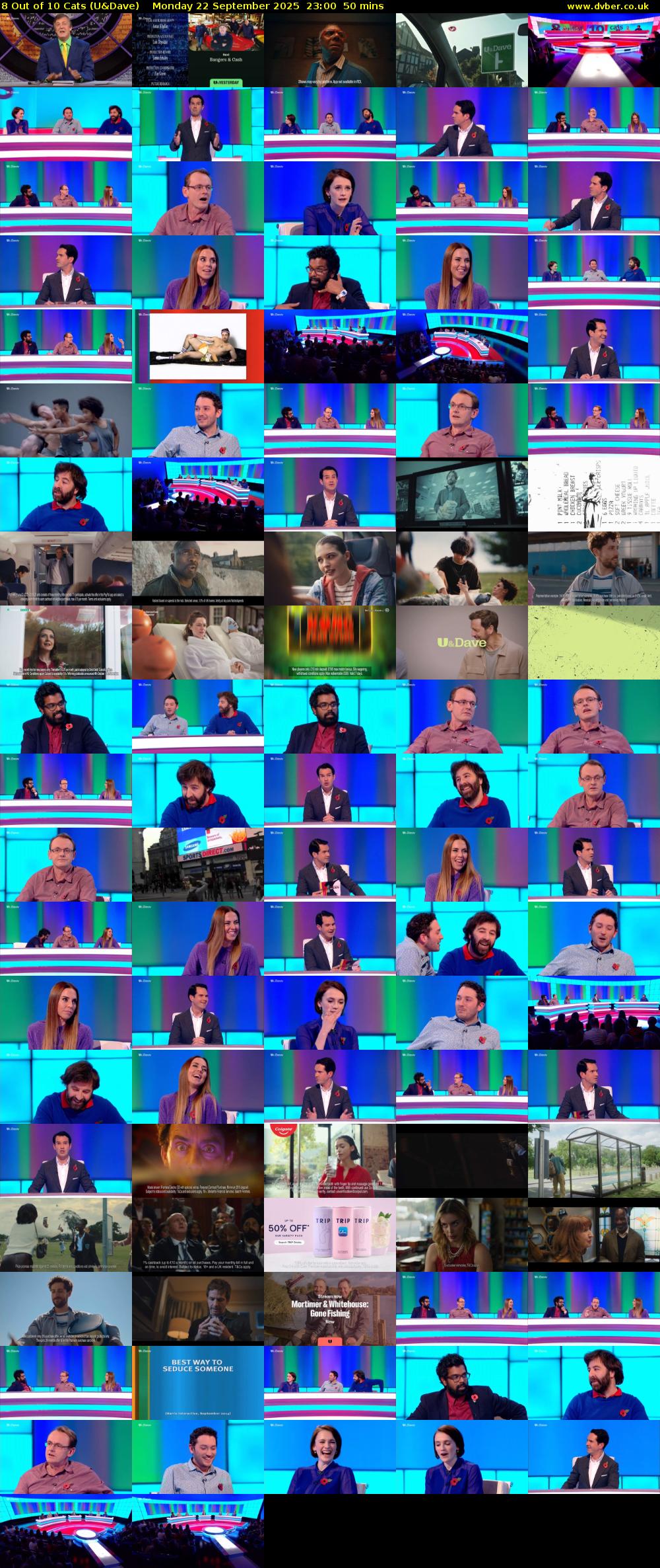 8 Out of 10 Cats (U&Dave) Monday 22 September 2025 23:00 - 23:50
