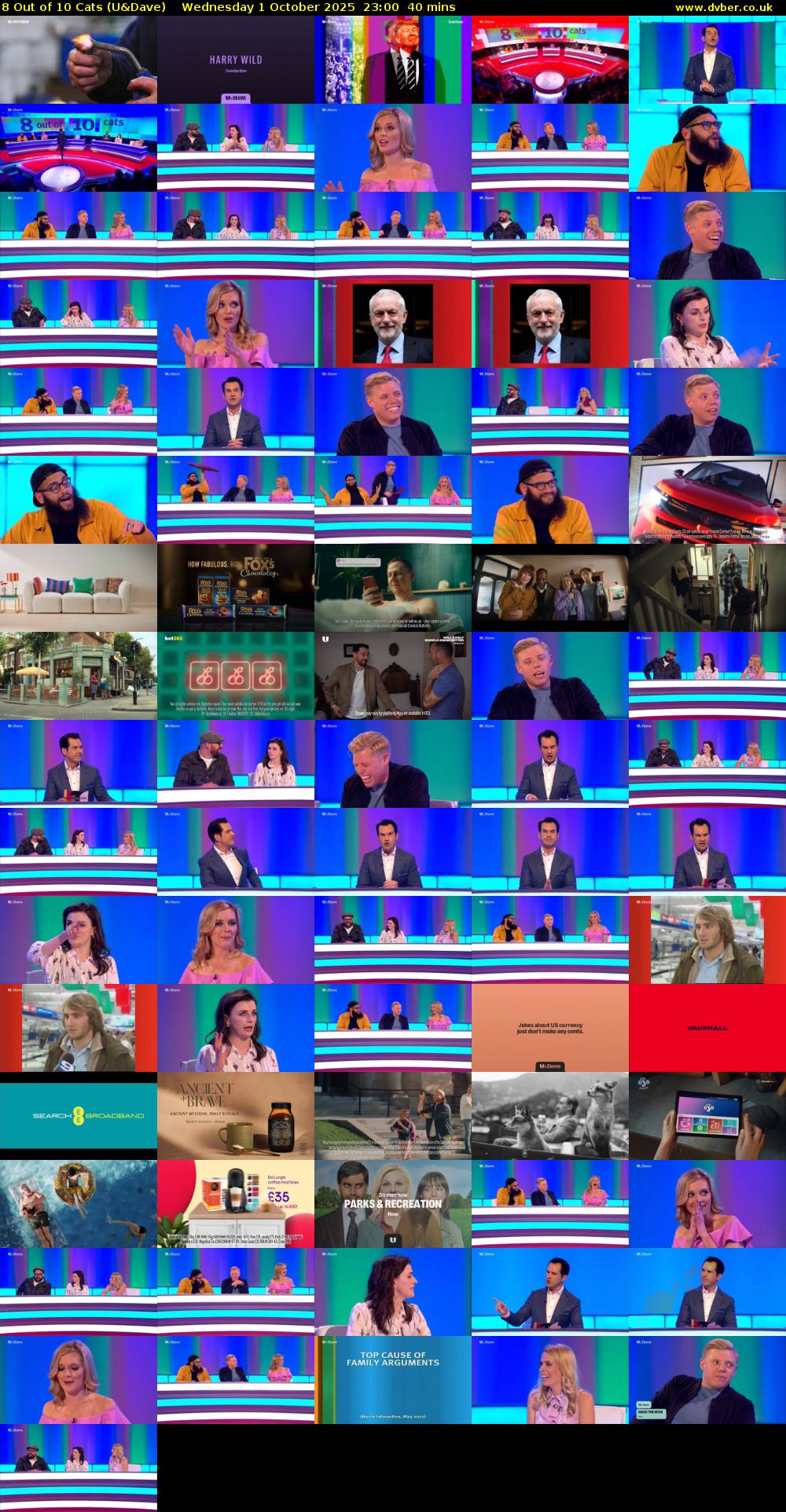 8 Out of 10 Cats (U&Dave) Wednesday 1 October 2025 23:00 - 23:40