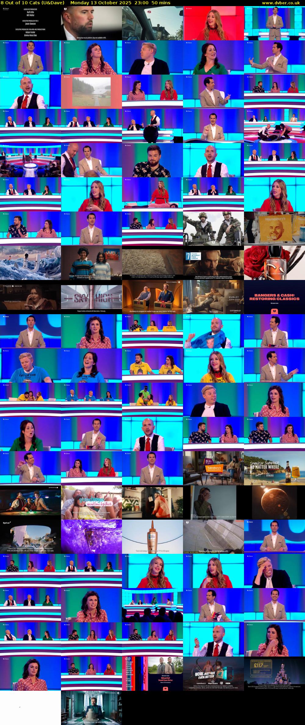 8 Out of 10 Cats (U&Dave) Monday 13 October 2025 23:00 - 23:50