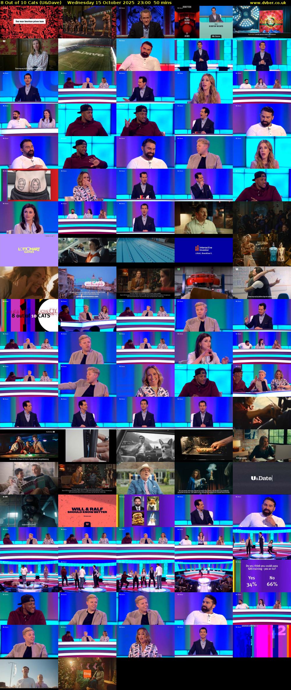 8 Out of 10 Cats (U&Dave) Wednesday 15 October 2025 23:00 - 23:50