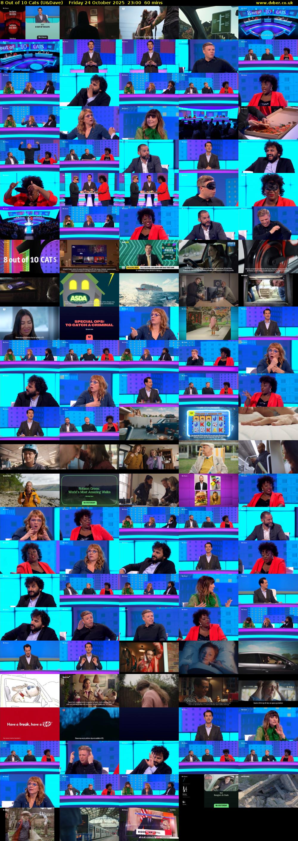 8 Out of 10 Cats (U&Dave) Friday 24 October 2025 23:00 - 00:00