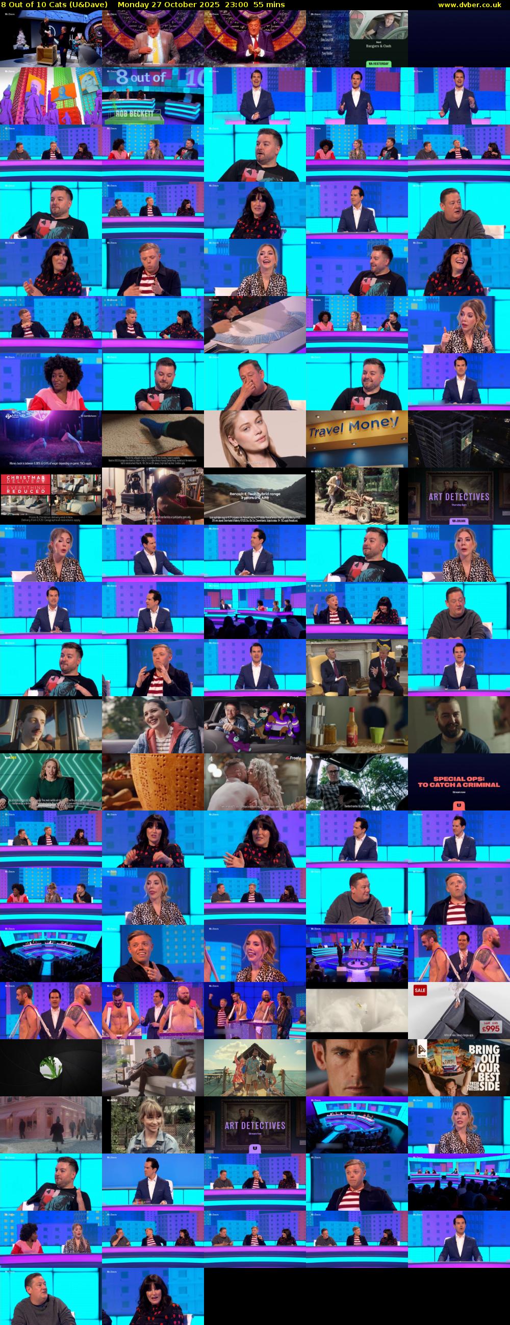 8 Out of 10 Cats (U&Dave) Monday 27 October 2025 23:00 - 23:55