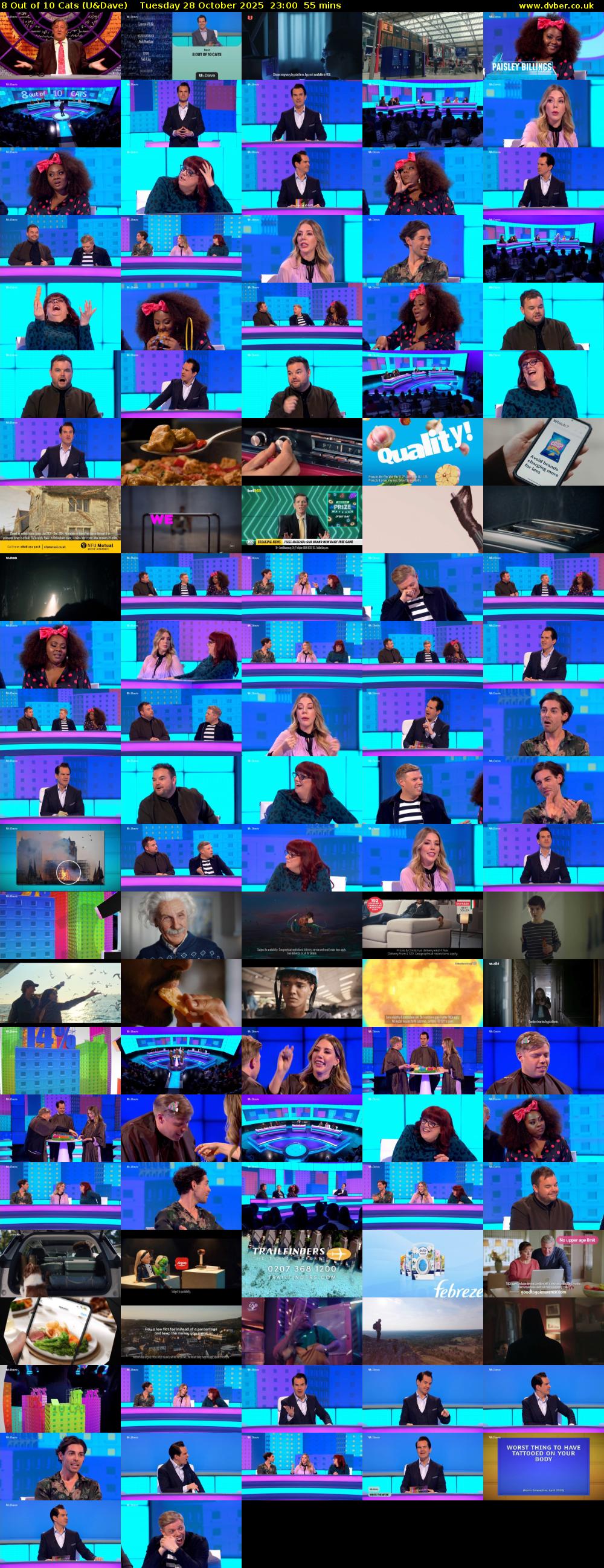 8 Out of 10 Cats (U&Dave) Tuesday 28 October 2025 23:00 - 23:55