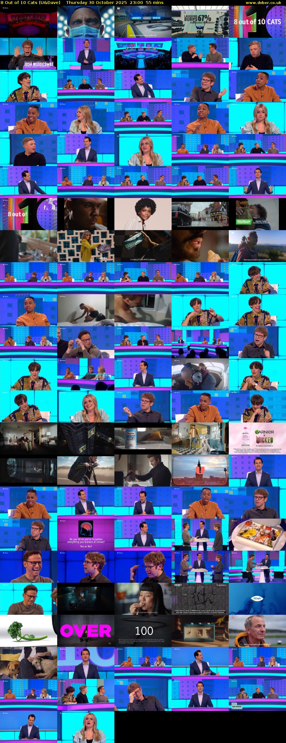 8 Out of 10 Cats (U&Dave) Thursday 30 October 2025 23:00 - 23:55