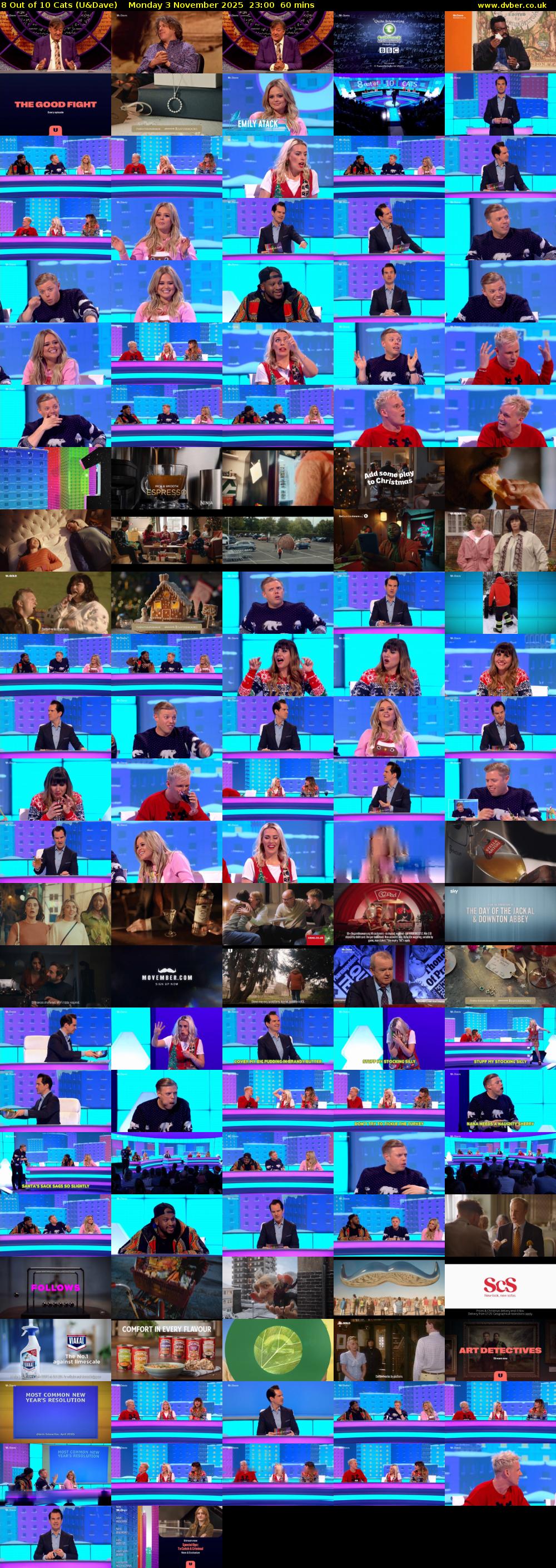 8 Out of 10 Cats (U&Dave) Monday 3 November 2025 23:00 - 00:00