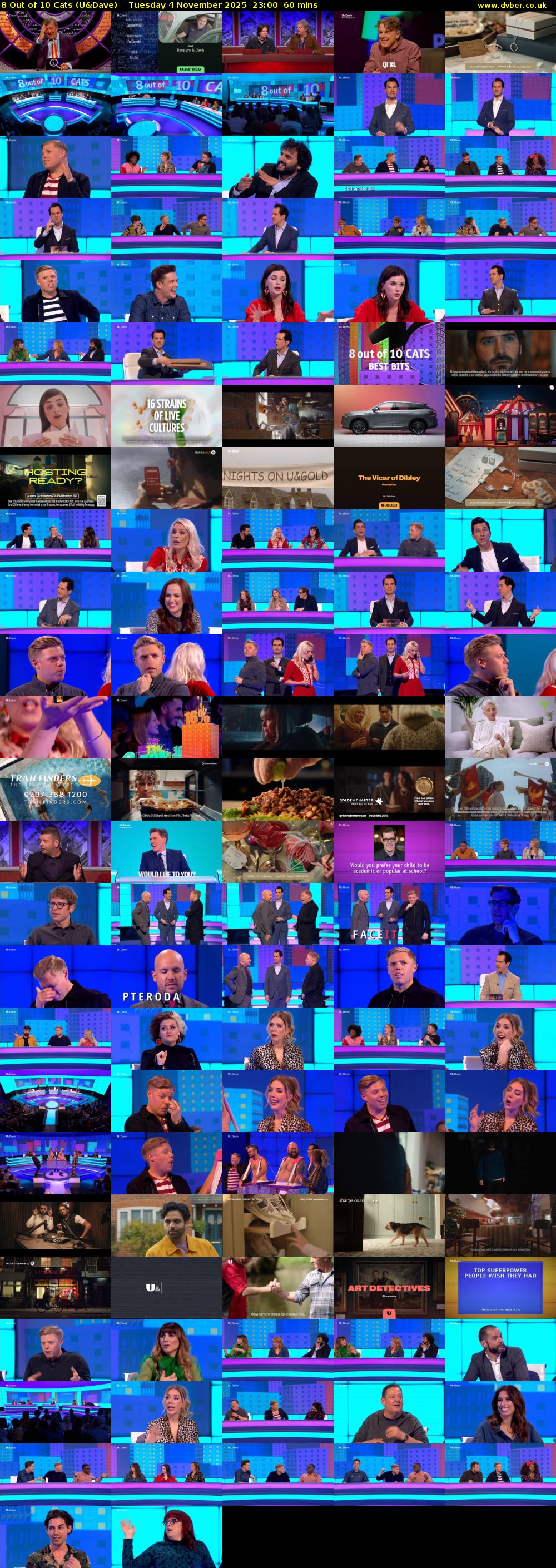 8 Out of 10 Cats (U&Dave) Tuesday 4 November 2025 23:00 - 00:00