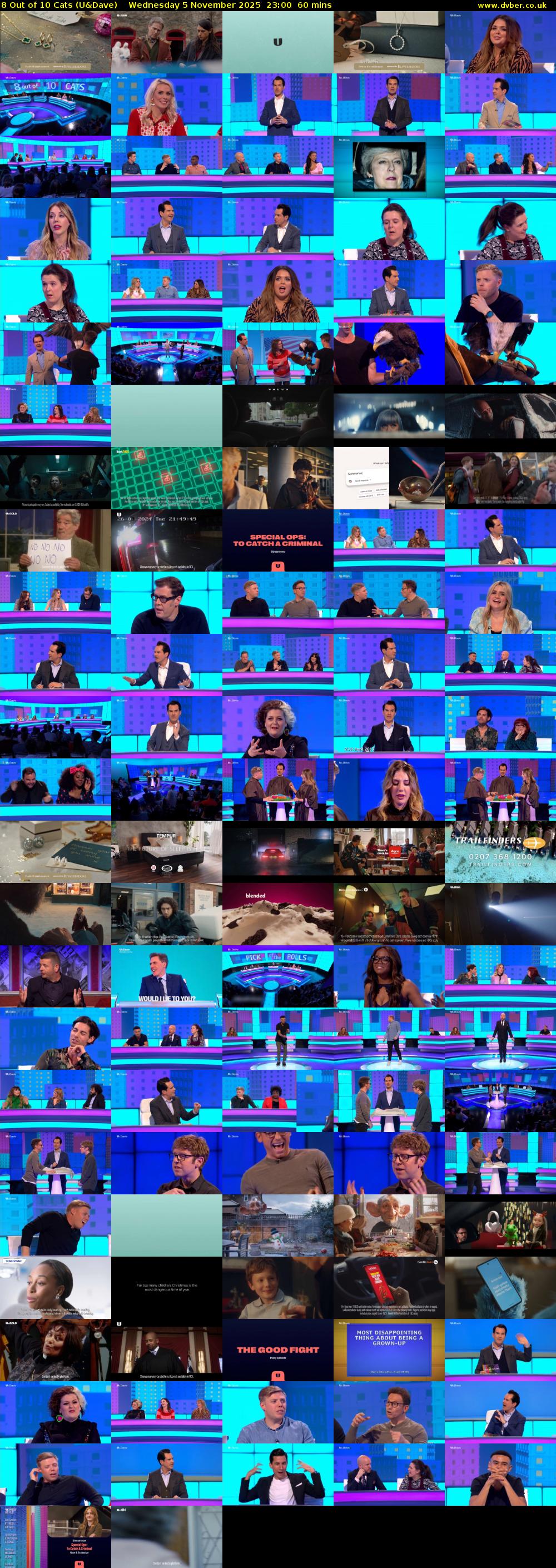 8 Out of 10 Cats (U&Dave) Wednesday 5 November 2025 23:00 - 00:00