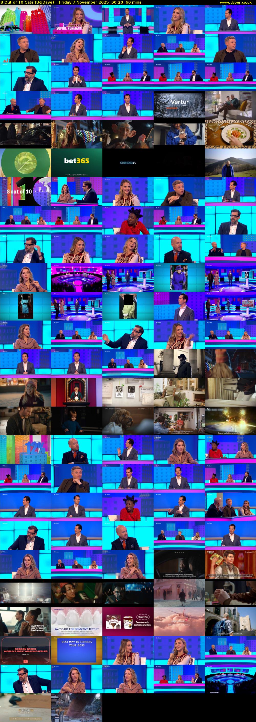 8 Out of 10 Cats (U&Dave) Friday 7 November 2025 00:20 - 01:20