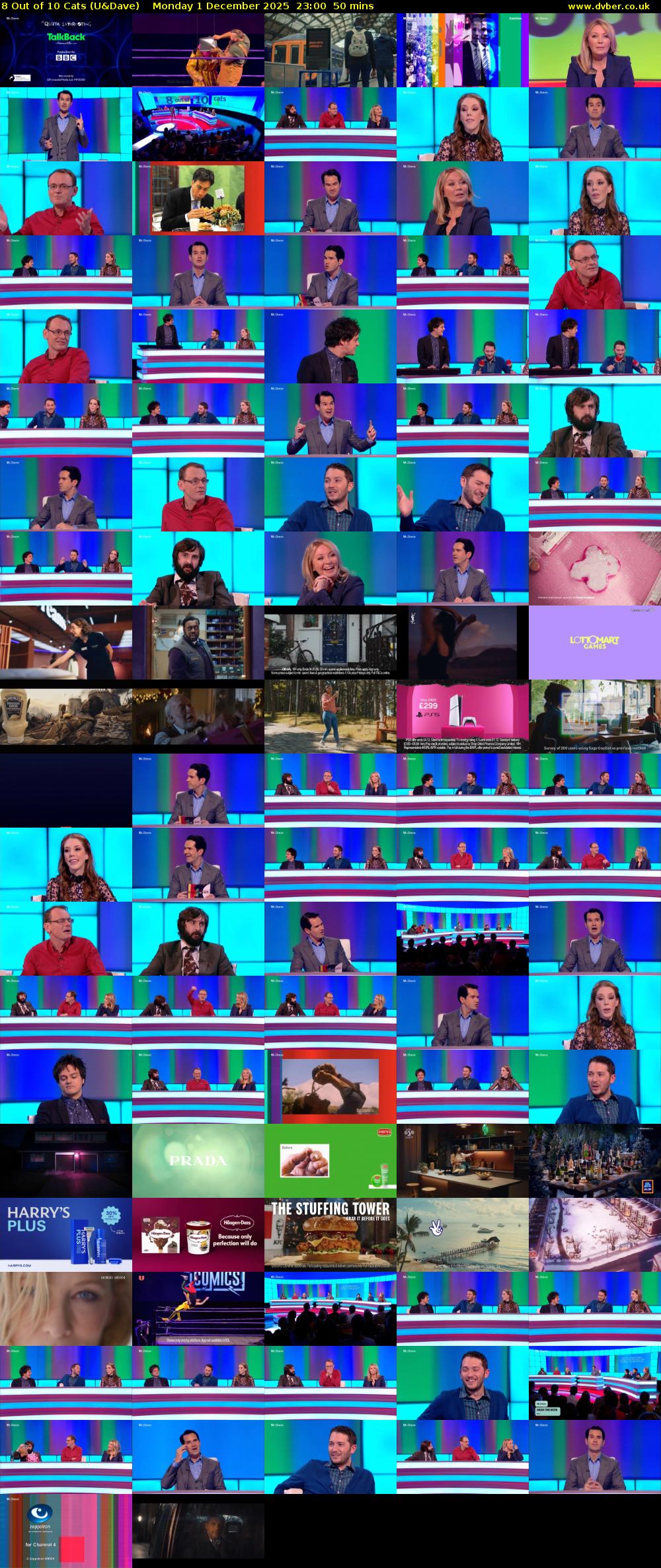 8 Out of 10 Cats (U&Dave) Monday 1 December 2025 23:00 - 23:50