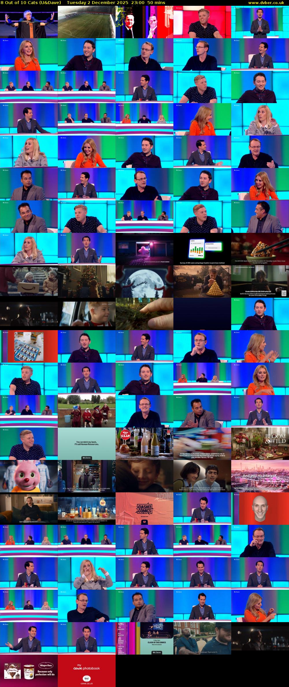 8 Out of 10 Cats (U&Dave) Tuesday 2 December 2025 23:00 - 23:50