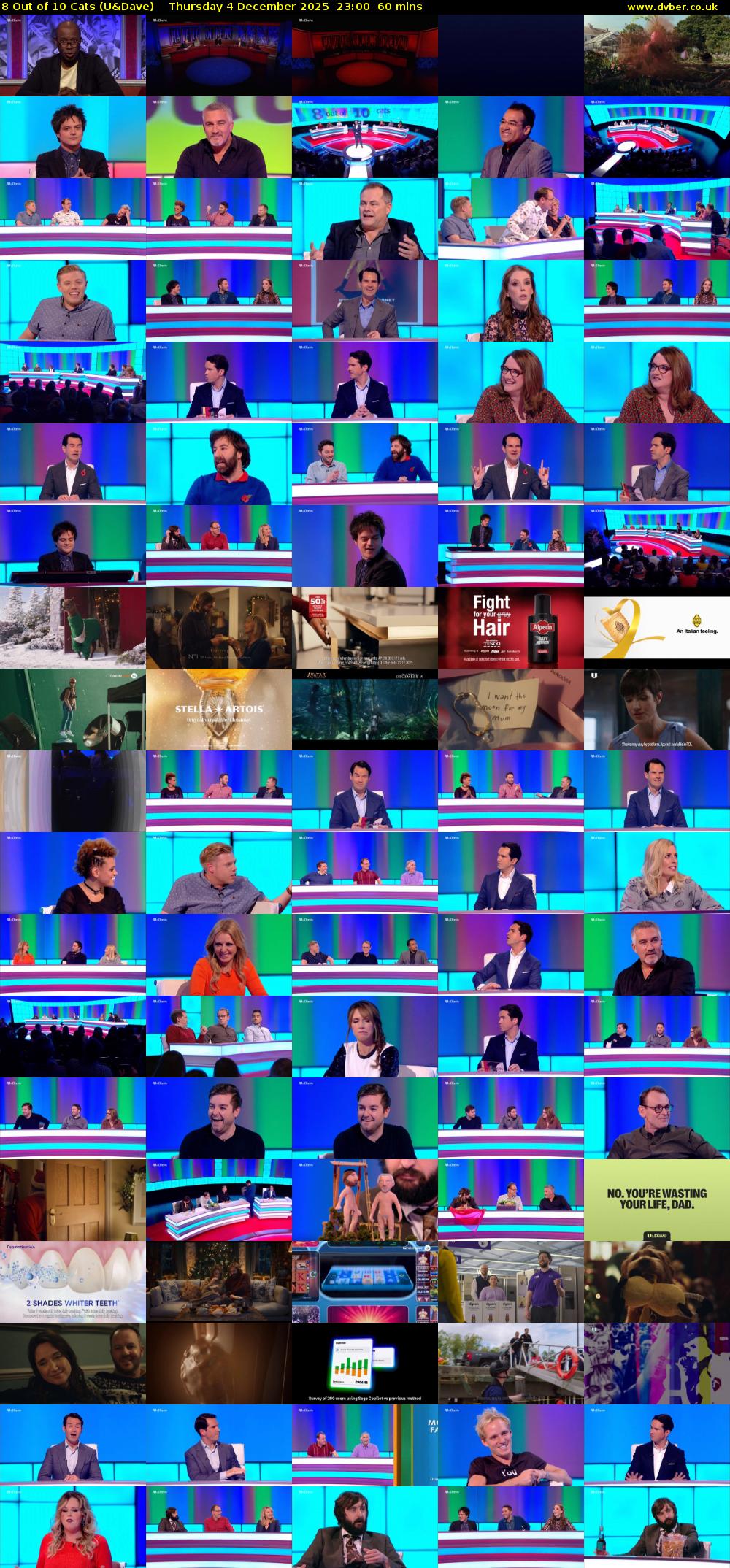 8 Out of 10 Cats (U&Dave) Thursday 4 December 2025 23:00 - 00:00
