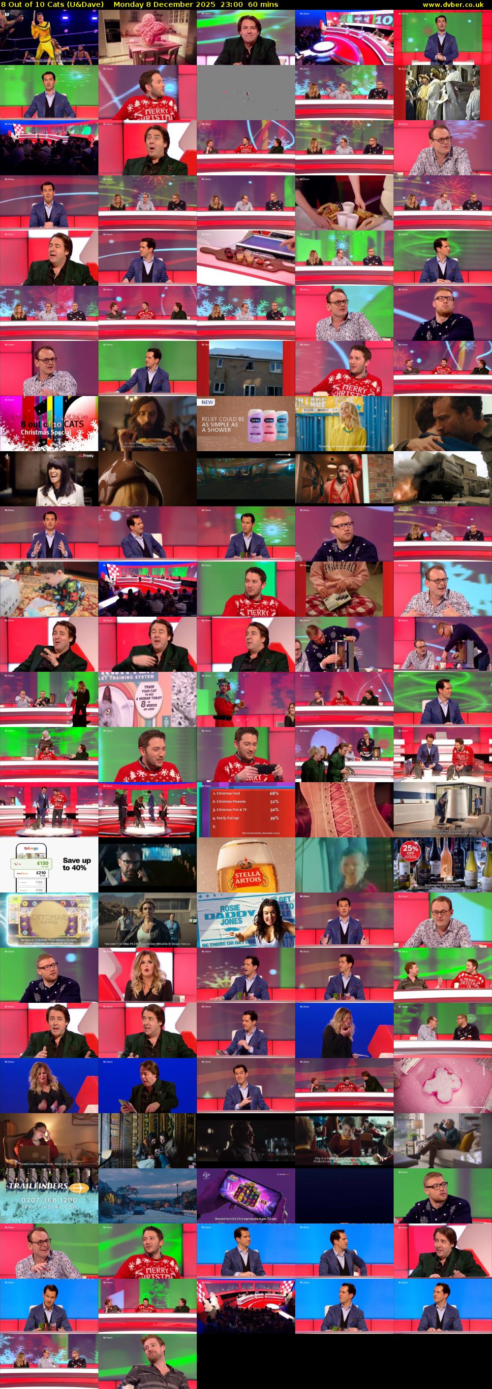 8 Out of 10 Cats (U&Dave) Monday 8 December 2025 23:00 - 00:00