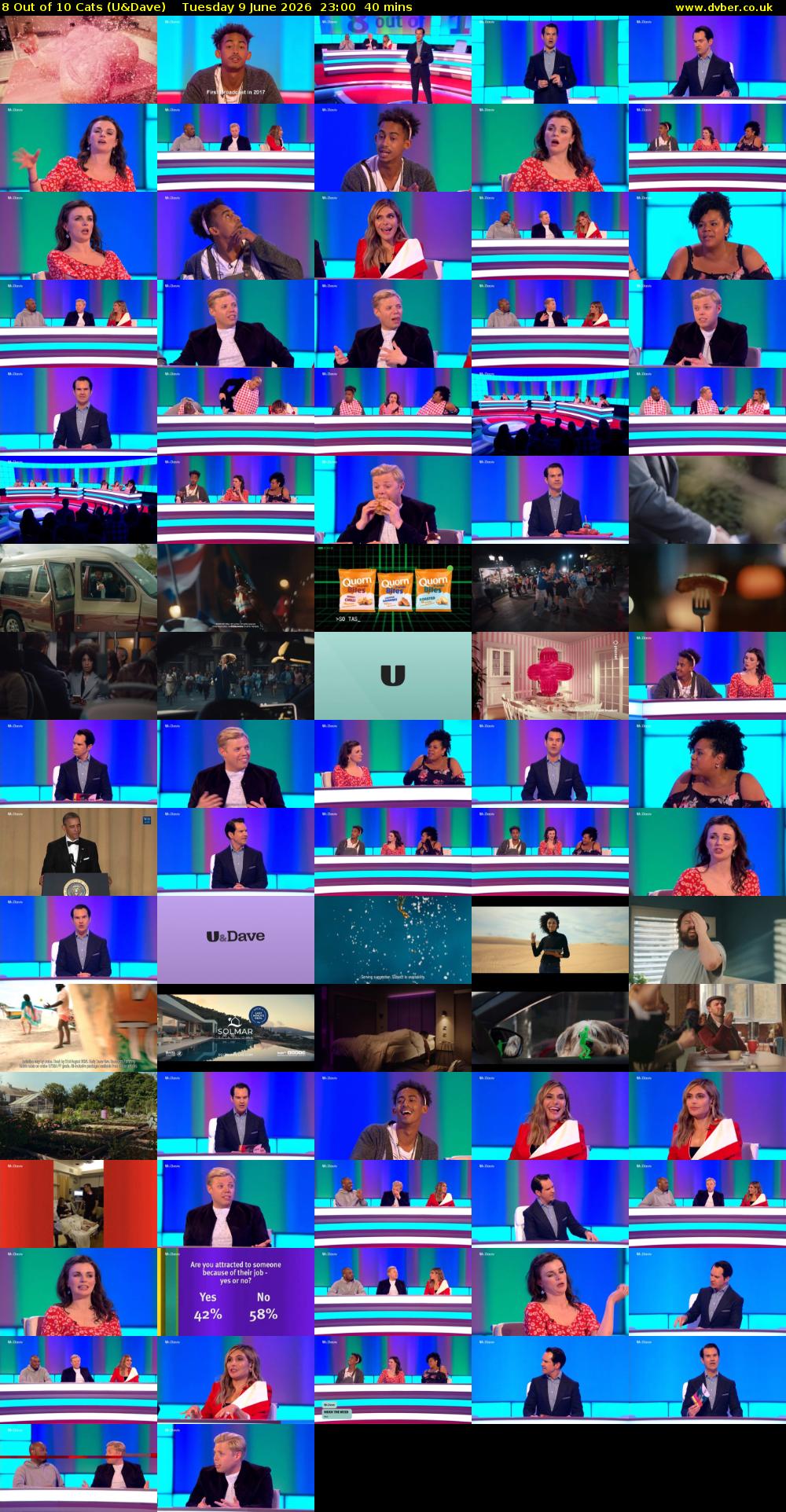 8 Out of 10 Cats (U&Dave) Tuesday 9 June 2026 23:00 - 23:40