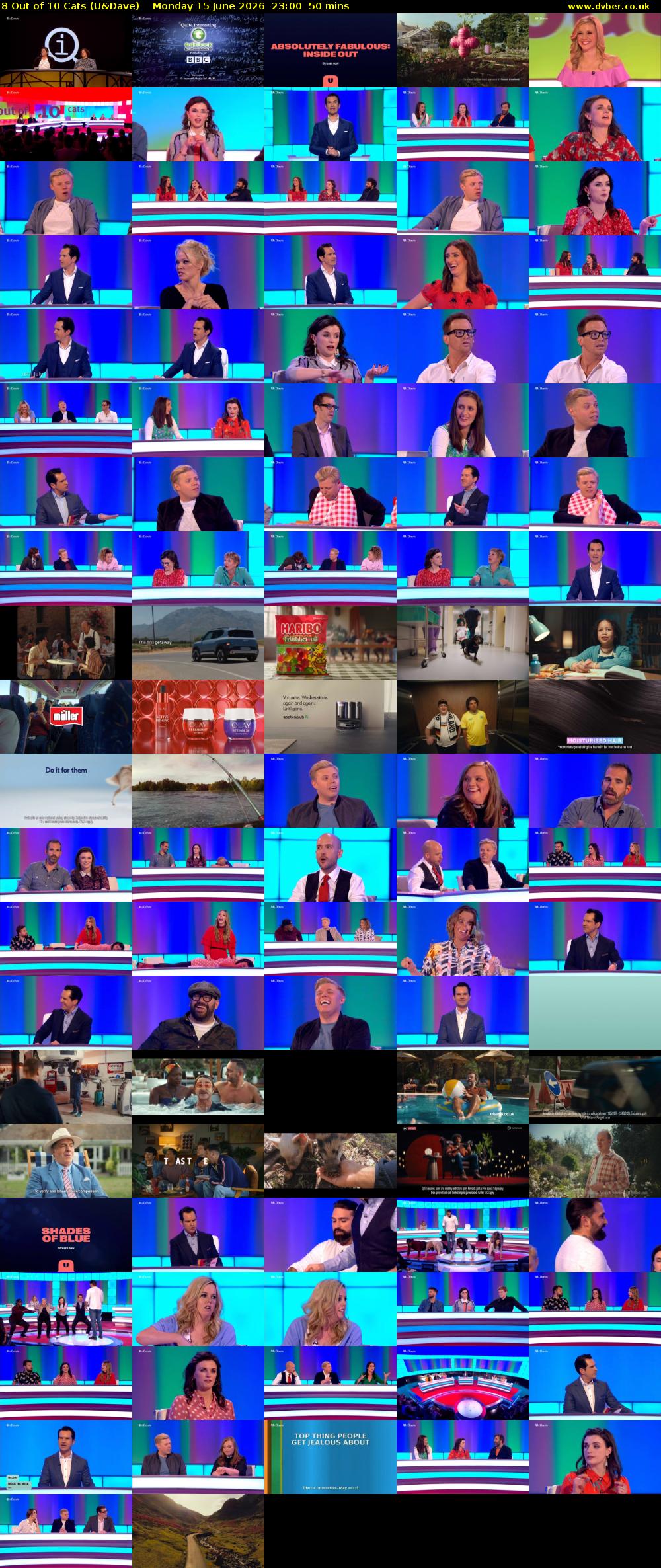 8 Out of 10 Cats (U&Dave) Monday 15 June 2026 23:00 - 23:50