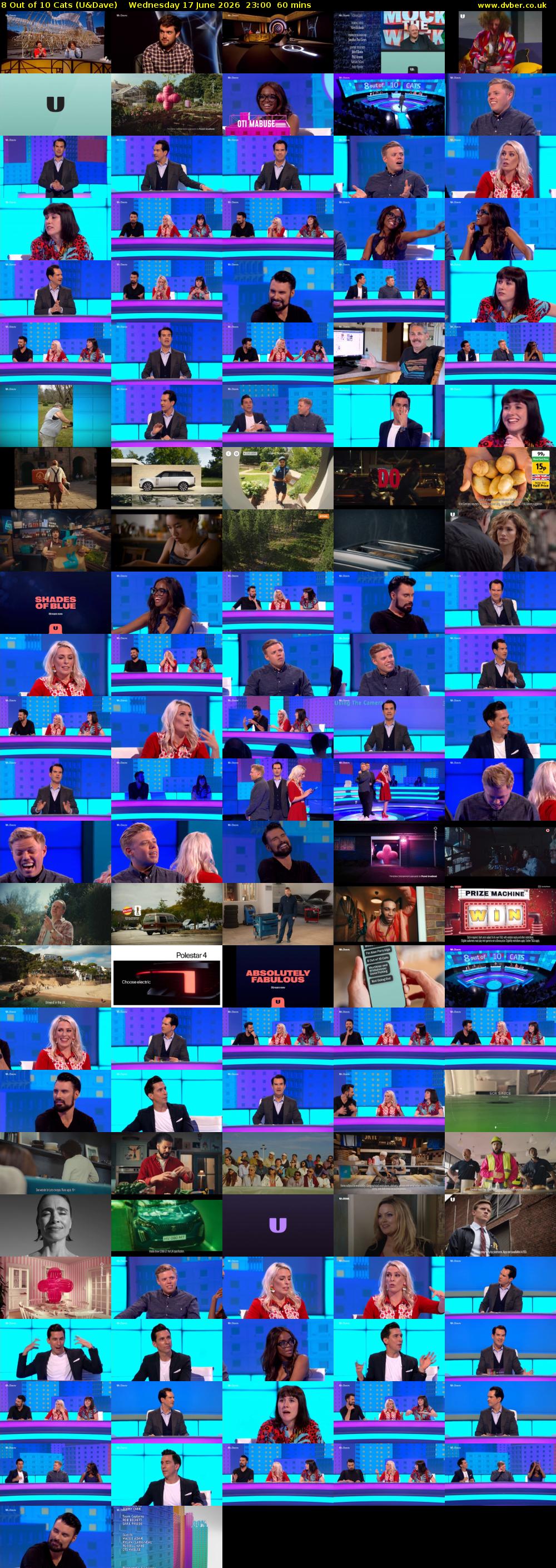 8 Out of 10 Cats (U&Dave) Wednesday 17 June 2026 23:00 - 00:00
