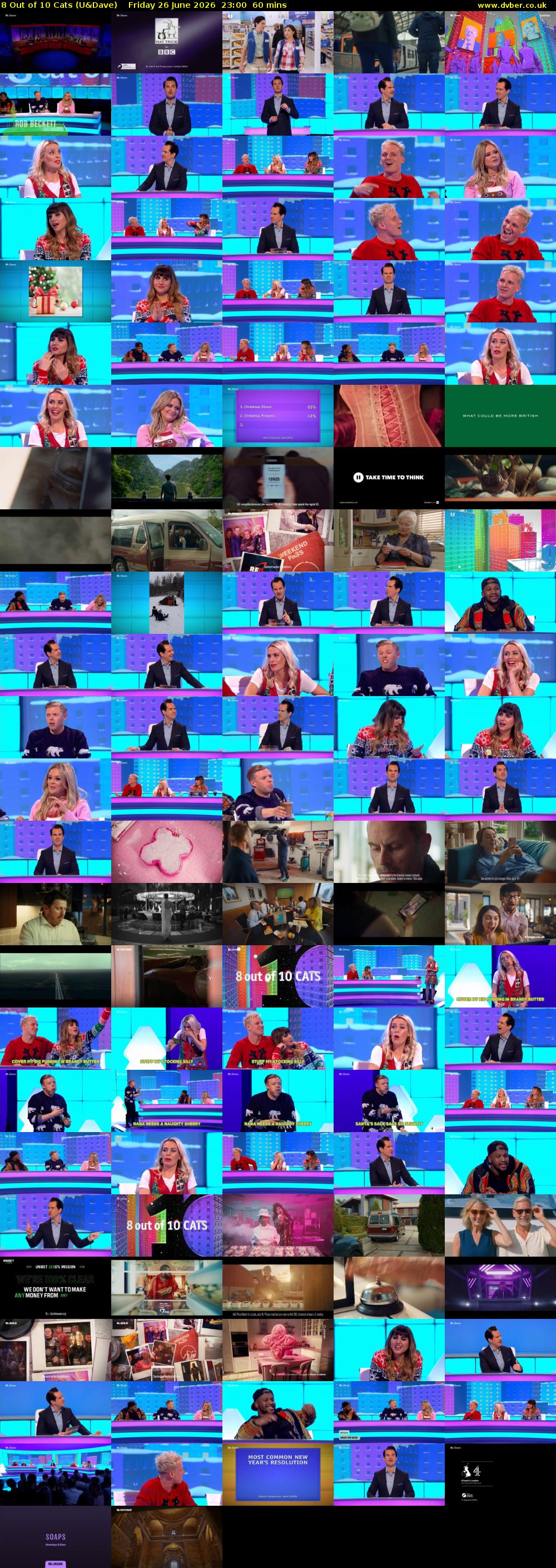 8 Out of 10 Cats (U&Dave) Friday 26 June 2026 23:00 - 00:00