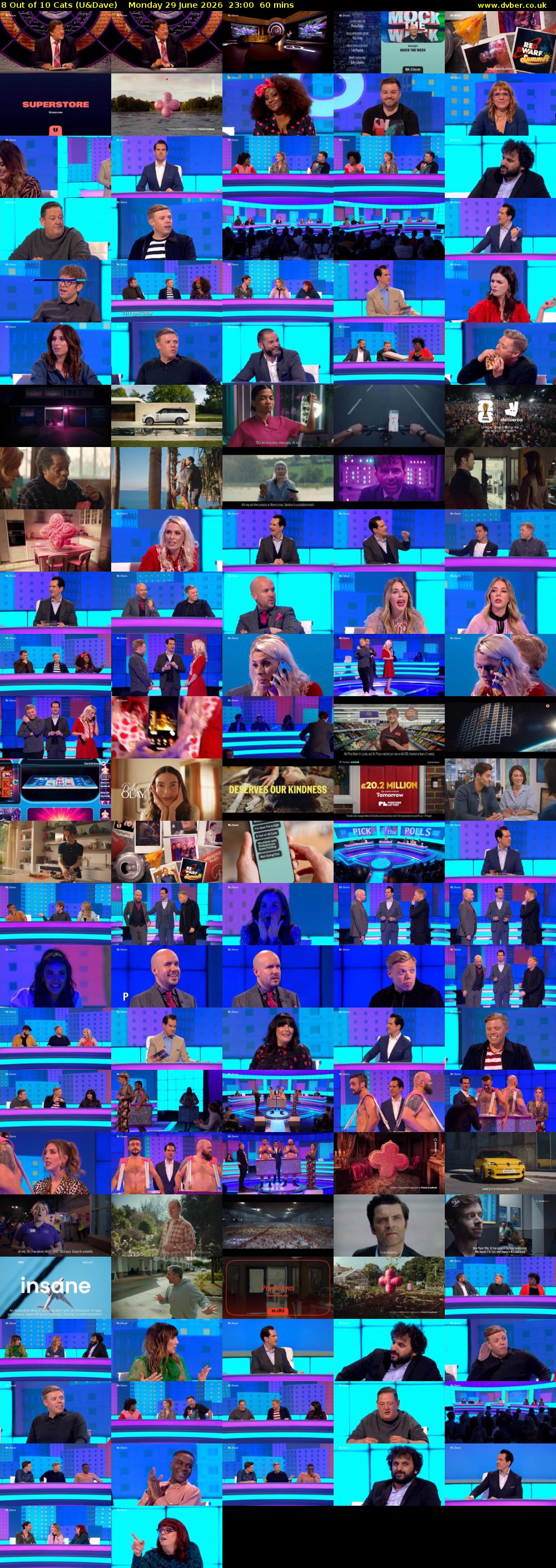 8 Out of 10 Cats (U&Dave) Monday 29 June 2026 23:00 - 00:00