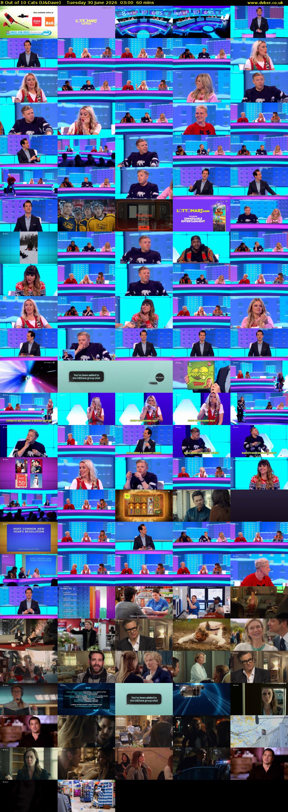8 Out of 10 Cats (U&Dave) Tuesday 30 June 2026 03:00 - 04:00