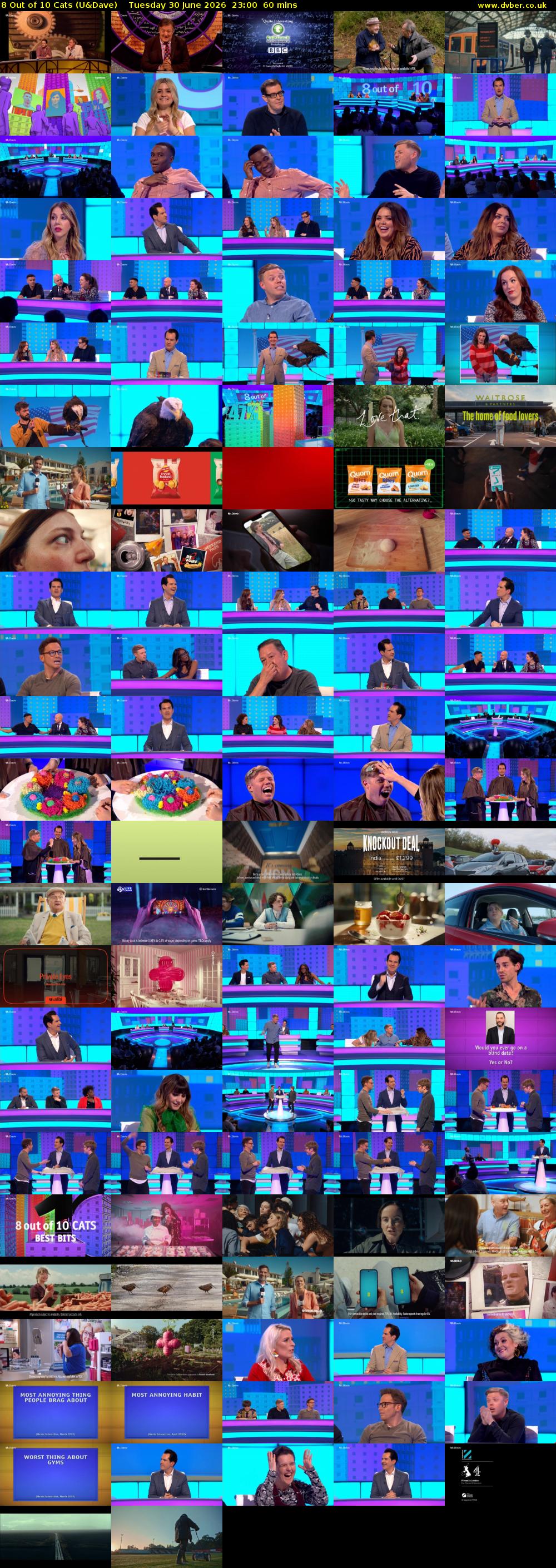 8 Out of 10 Cats (U&Dave) Tuesday 30 June 2026 23:00 - 00:00