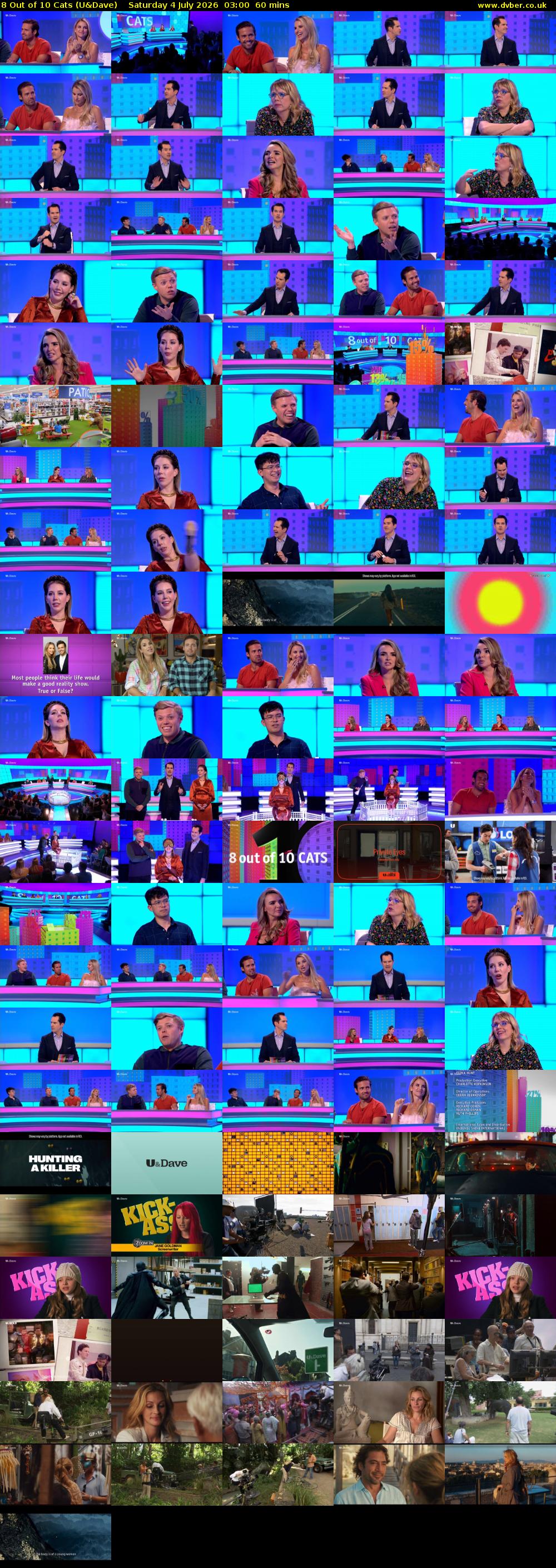 8 Out of 10 Cats (U&Dave) Saturday 4 July 2026 03:00 - 04:00