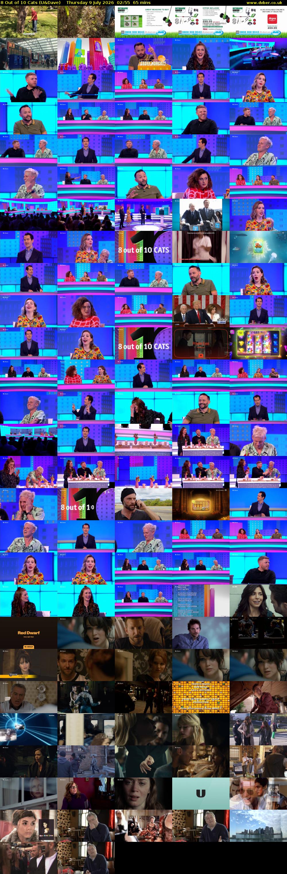 8 Out of 10 Cats (U&Dave) Thursday 9 July 2026 02:55 - 04:00