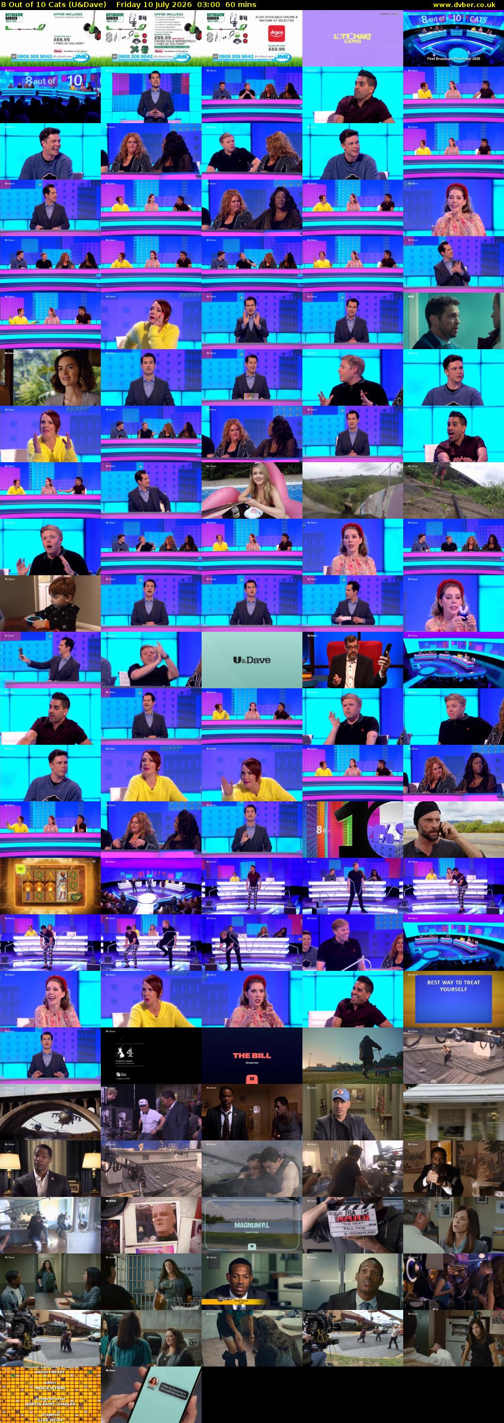 8 Out of 10 Cats (U&Dave) Friday 10 July 2026 03:00 - 04:00