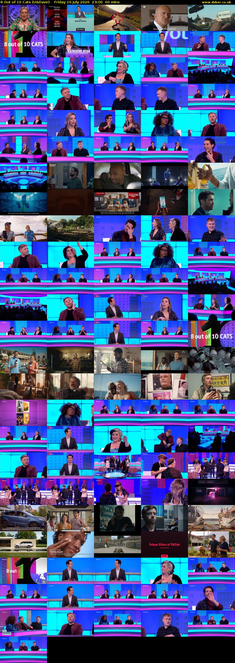 8 Out of 10 Cats (U&Dave) Friday 10 July 2026 23:00 - 00:00