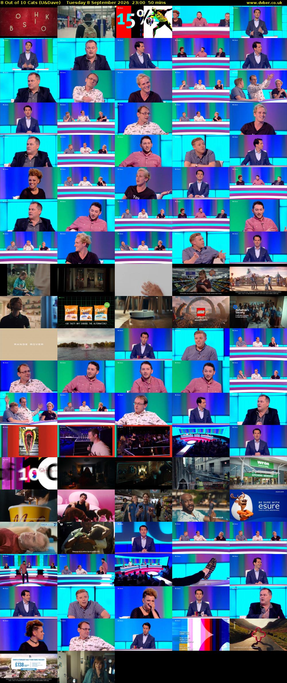 8 Out of 10 Cats (U&Dave) Tuesday 8 September 2026 23:00 - 23:50