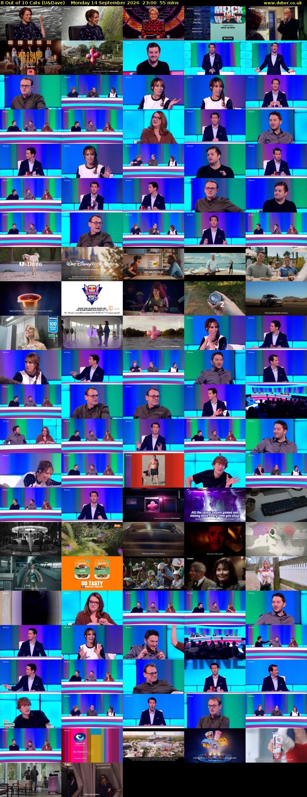 8 Out of 10 Cats (U&Dave) Monday 14 September 2026 23:00 - 23:55