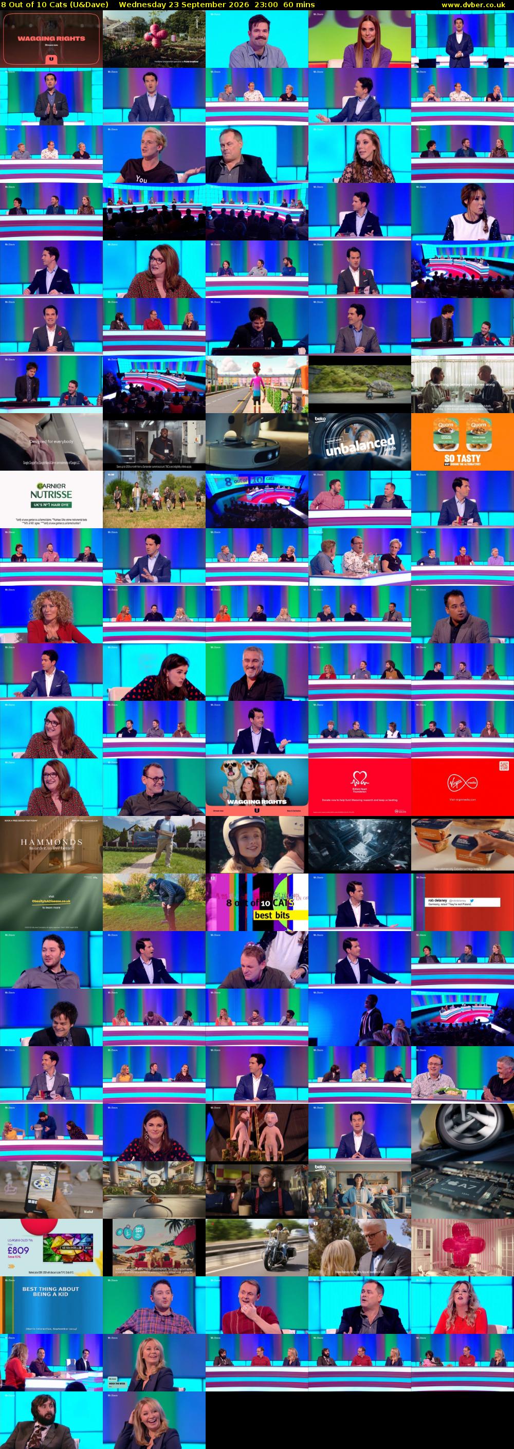 8 Out of 10 Cats (U&Dave) Wednesday 23 September 2026 23:00 - 00:00