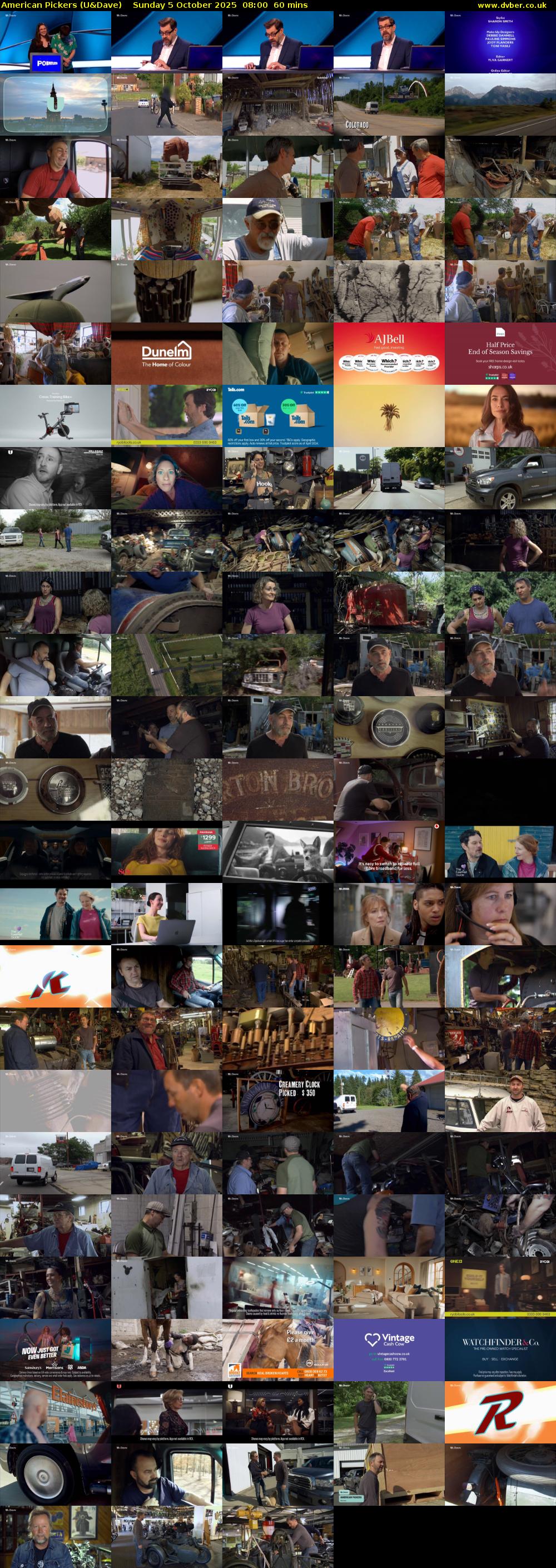 American Pickers (U&Dave) Sunday 5 October 2025 08:00 - 09:00