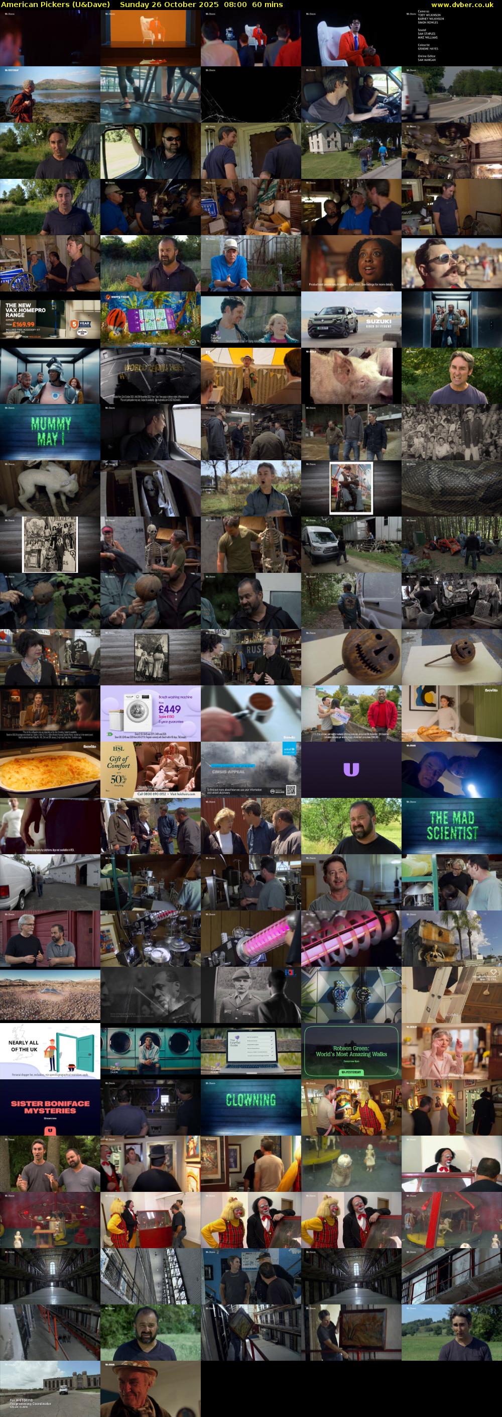 American Pickers (U&Dave) Sunday 26 October 2025 08:00 - 09:00