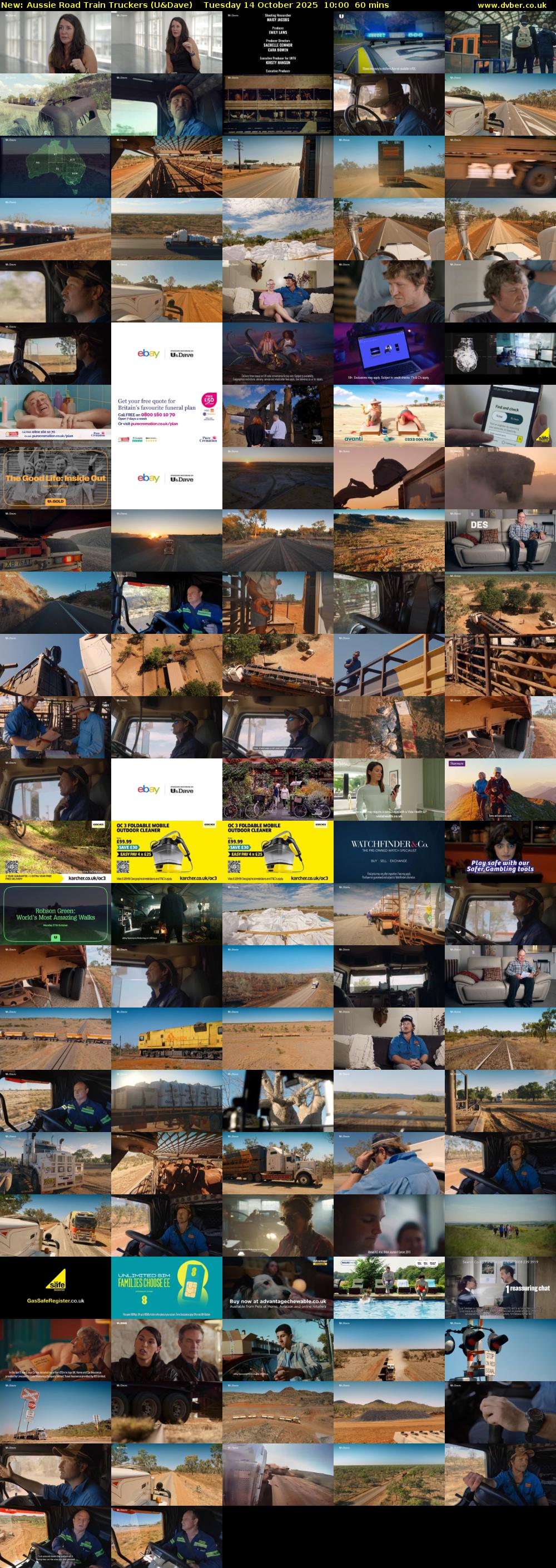 Aussie Road Train Truckers (U&Dave) Tuesday 14 October 2025 10:00 - 11:00