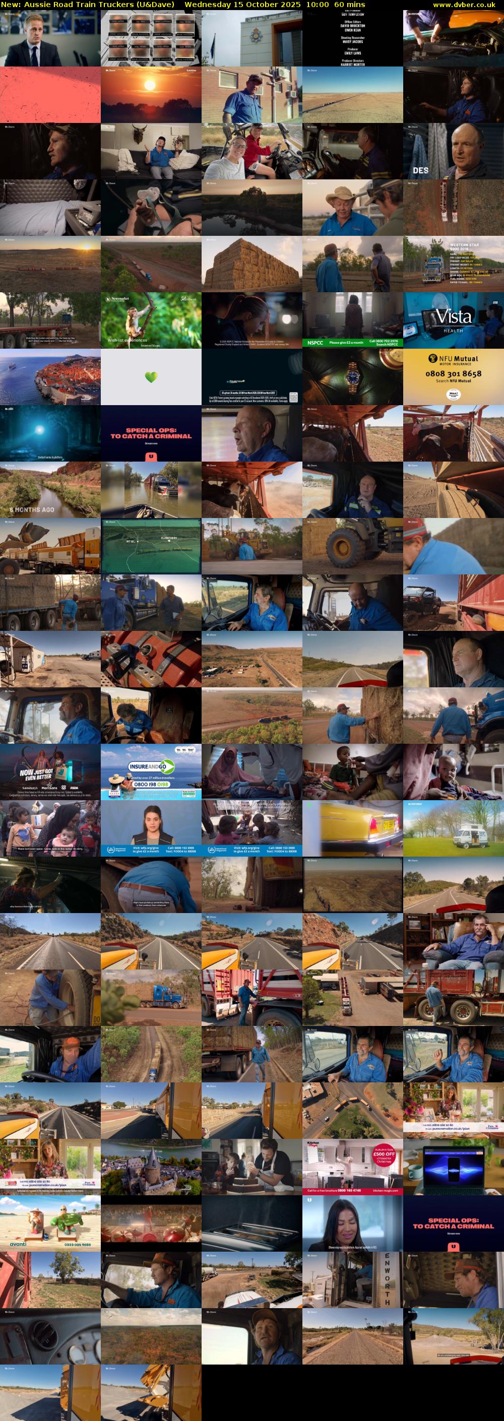 Aussie Road Train Truckers (U&Dave) Wednesday 15 October 2025 10:00 - 11:00