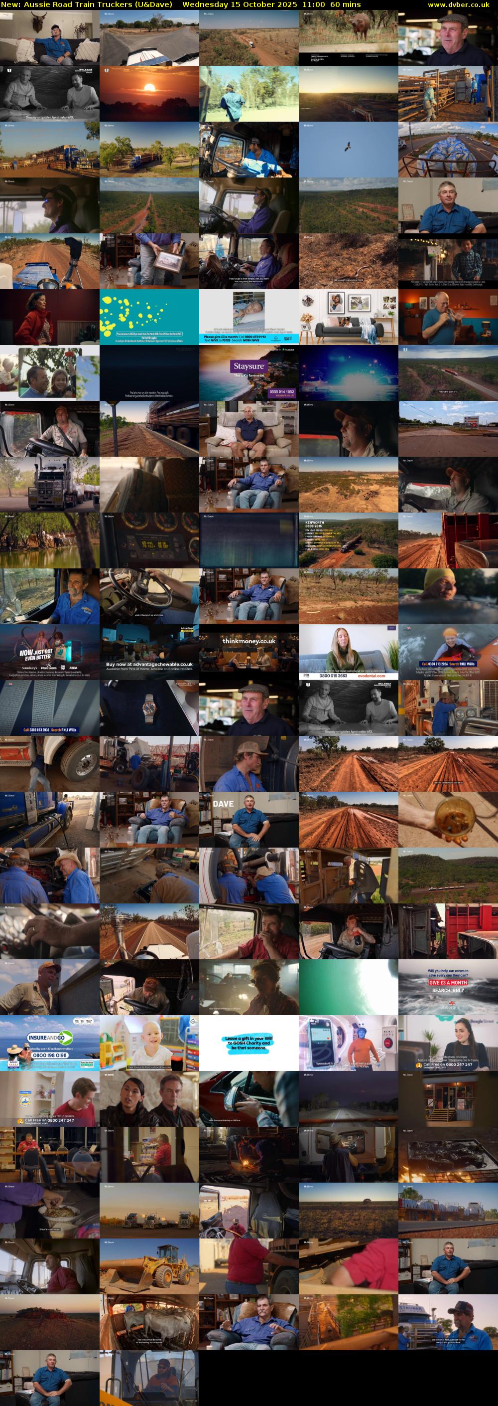 Aussie Road Train Truckers (U&Dave) Wednesday 15 October 2025 11:00 - 12:00