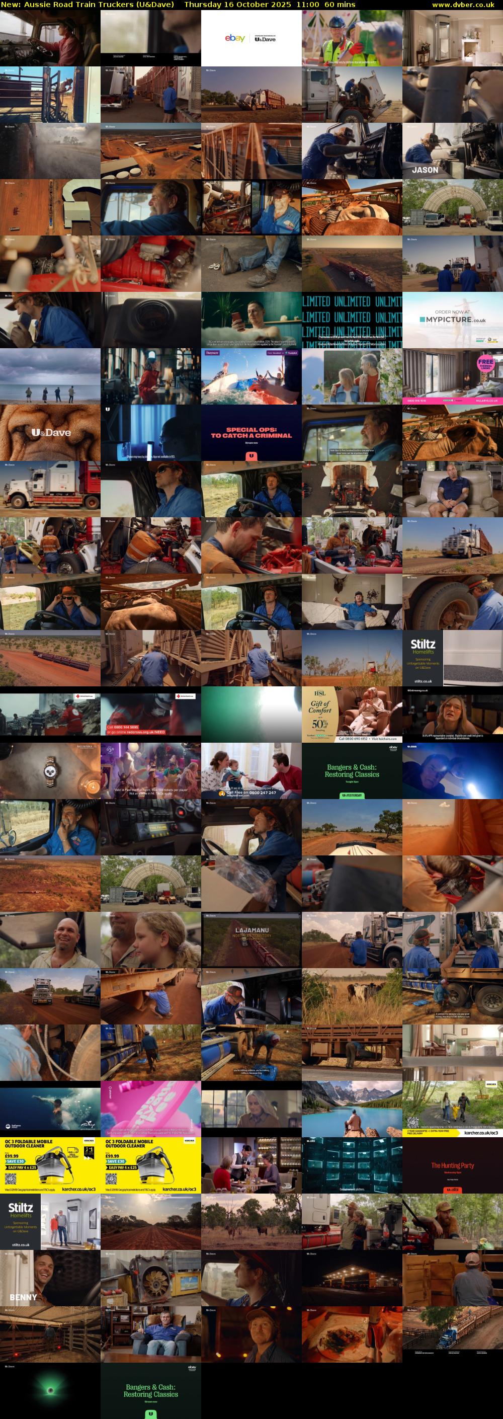 Aussie Road Train Truckers (U&Dave) Thursday 16 October 2025 11:00 - 12:00