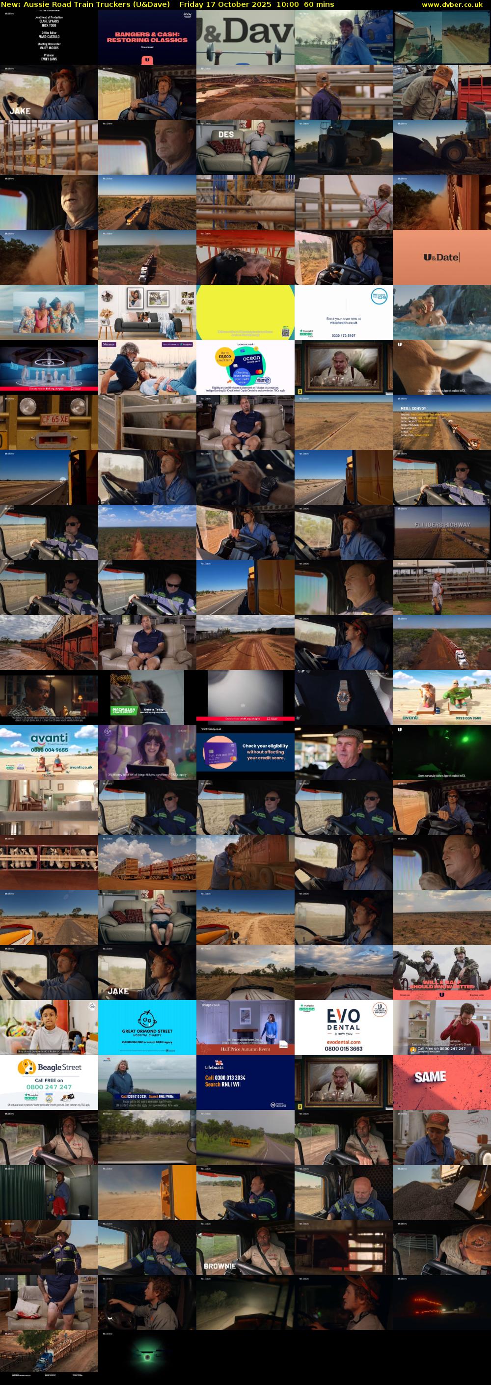 Aussie Road Train Truckers (U&Dave) Friday 17 October 2025 10:00 - 11:00