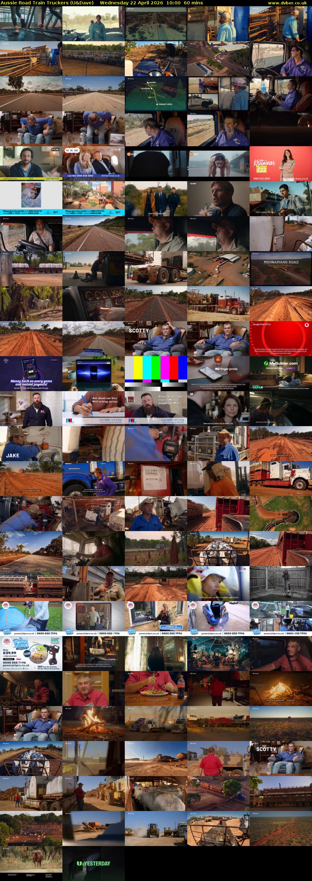 Aussie Road Train Truckers (U&Dave) Wednesday 22 April 2026 10:00 - 11:00
