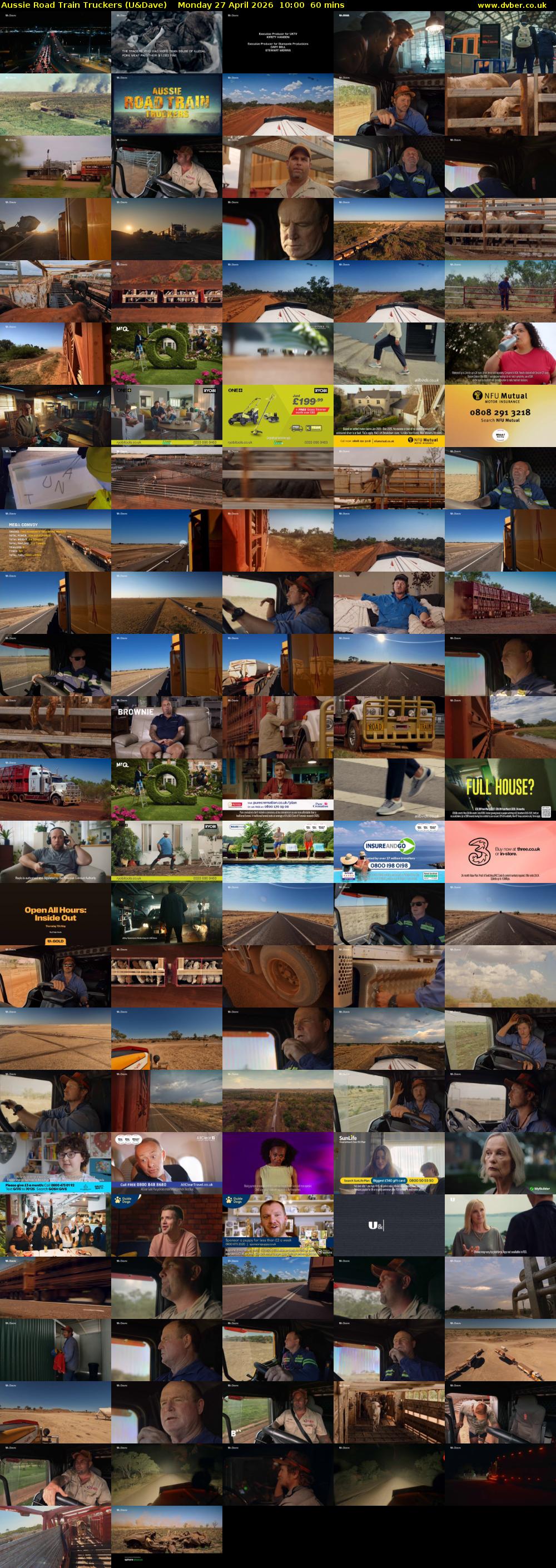 Aussie Road Train Truckers (U&Dave) Monday 27 April 2026 10:00 - 11:00