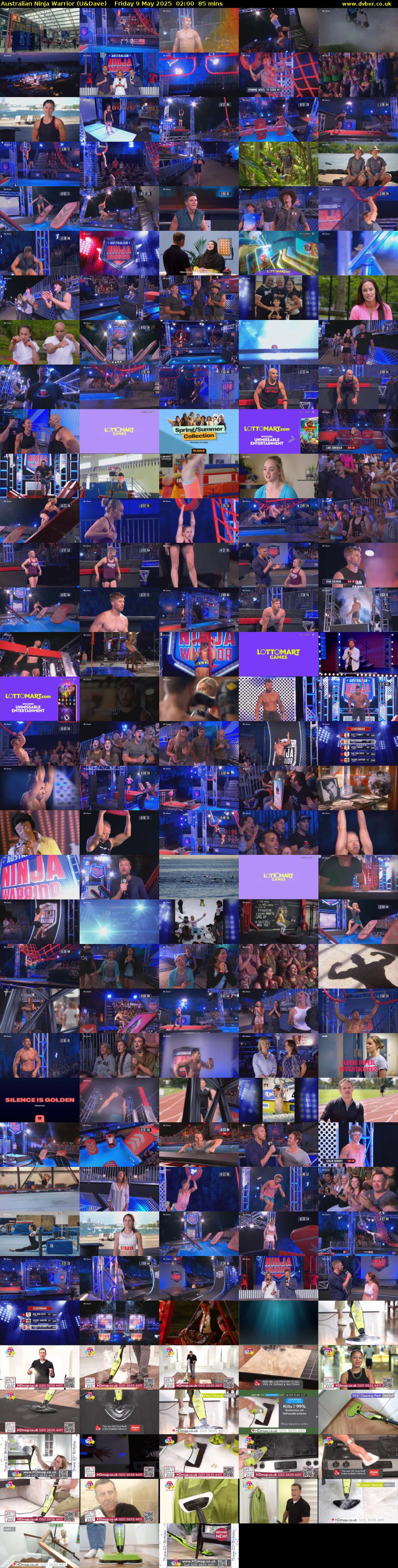 Australian Ninja Warrior (U&Dave) Friday 9 May 2025 02:00 - 03:25