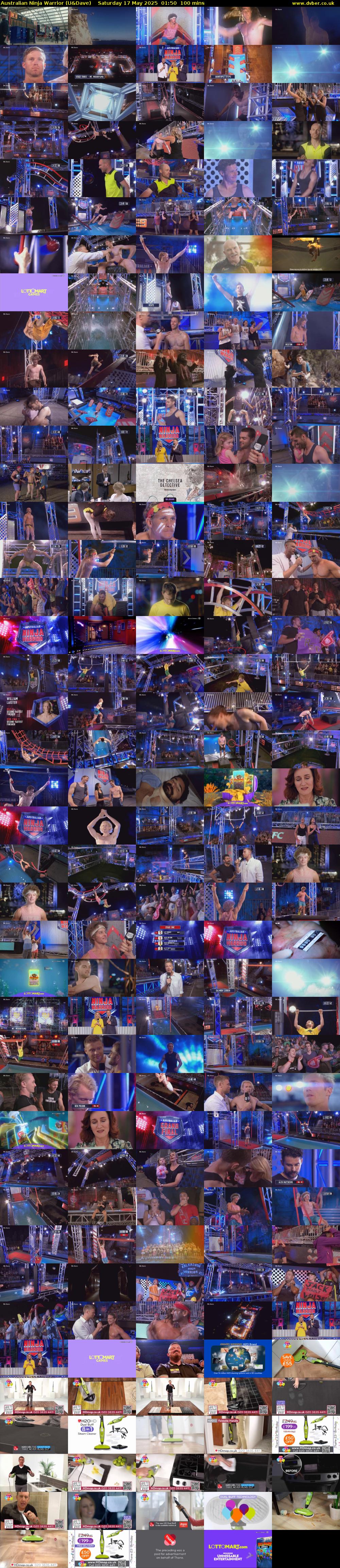 Australian Ninja Warrior (U&Dave) Saturday 17 May 2025 01:50 - 03:30