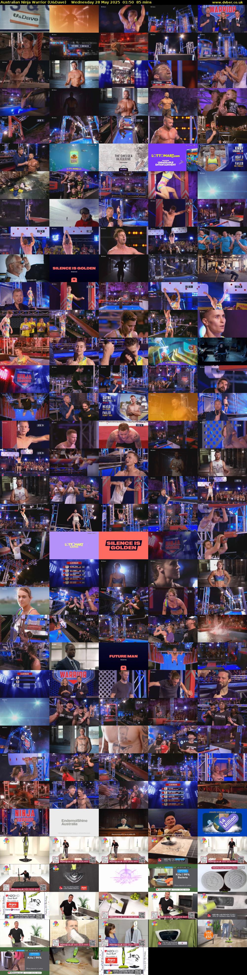 Australian Ninja Warrior (U&Dave) Wednesday 28 May 2025 01:50 - 03:15