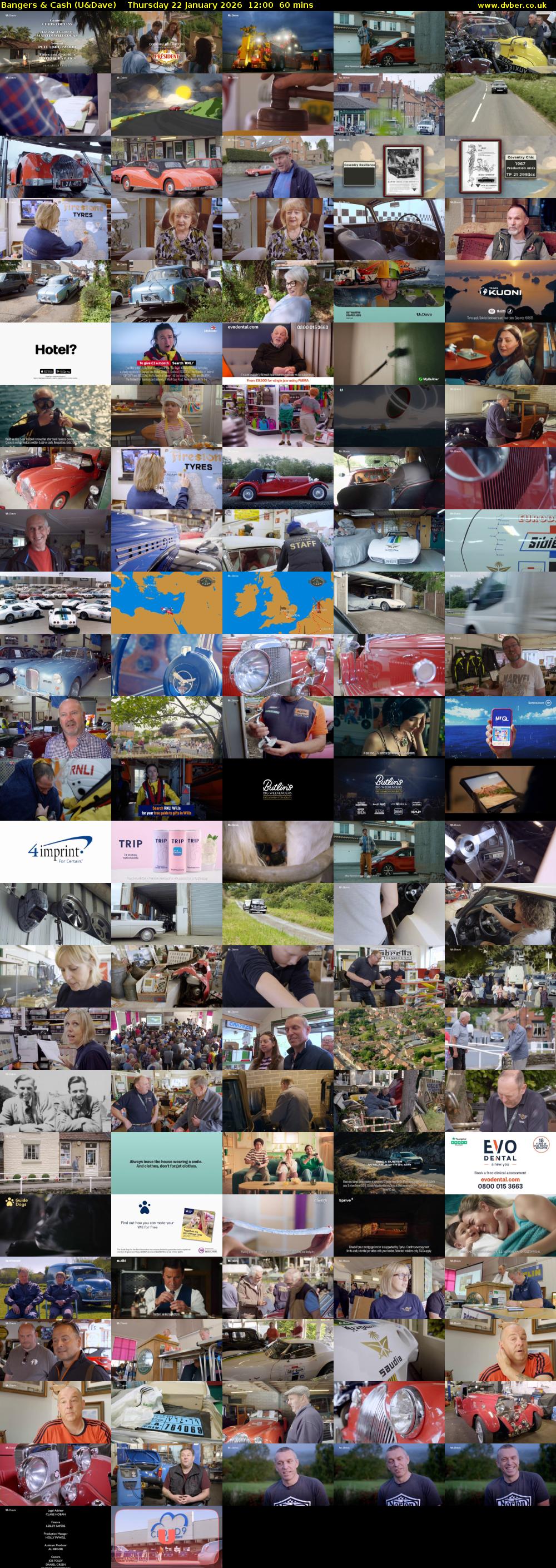 Bangers & Cash (U&Dave) Thursday 22 January 2026 12:00 - 13:00