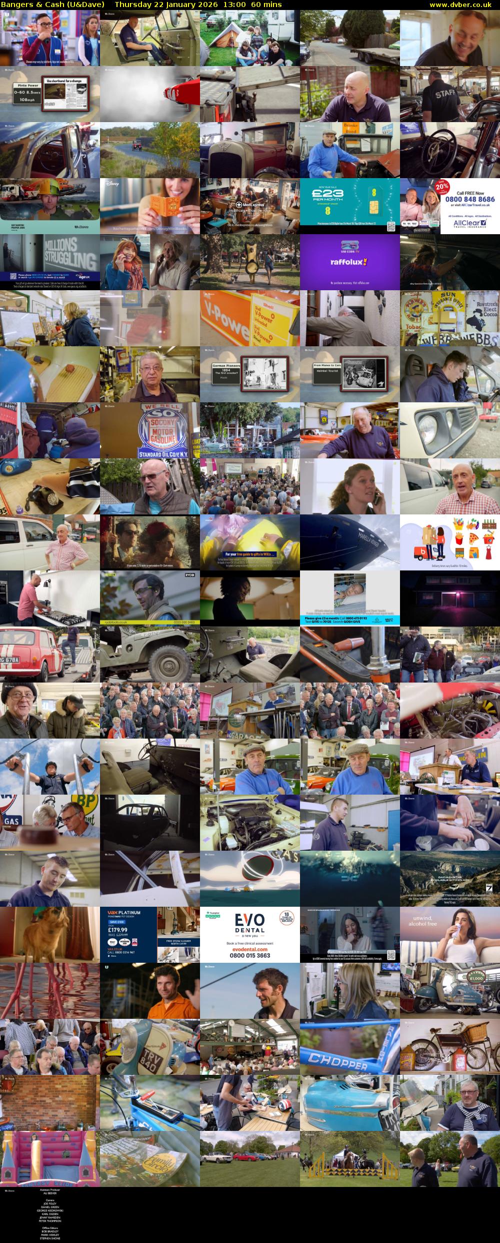 Bangers & Cash (U&Dave) Thursday 22 January 2026 13:00 - 14:00